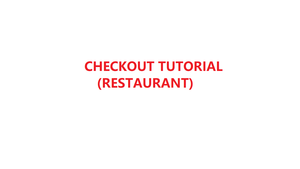 How to checkout in YMJ POS software (Restaurant)