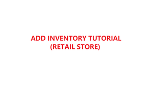How to add and manage your inventory in YMJ POS software (Retail store)
