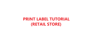 How to print label in YMJ POS software (Retail Store)