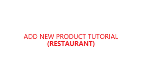 How to add new product in YMJ POS software (Restaurant)