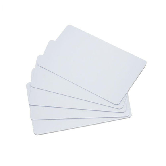 Carte PVC imprimable vierge en plastique blanc CR80 avec puce