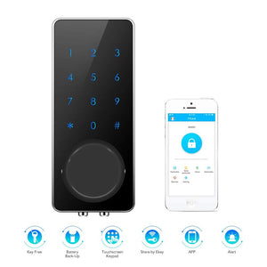 AWS 805 Keyless With Bluetooth App, Touchscreen Keypad Smart Electric Door Lock