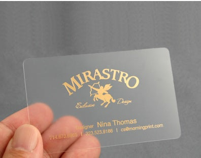 Plastic Business Cards Printing - Clear, White, or Frosted Business Cards